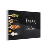 Glasbild Glasfoto Wandbild 150x100 cm Zitate Sprichwörter Küche