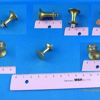 runder Möbelgriff, Möbelknopf für Schublade 18 mm Durchmesser in der Farbe Gold
