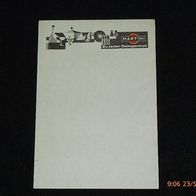 uraltes Einlegeblatt einer Speisekarte ca. 1960 von Martini (2) DIN A5