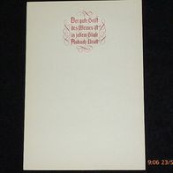 uraltes Einlegeblatt einer Speisekarte ca. 1960 von Asbach Uralt DIN A5