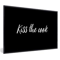 Poster Bilder 120x80 cm Zitate Sprichwörter Küss den Koch (Gr