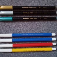 Edding 1200 Metallic 53 54 74 Fasermaler Color-pen 1010