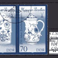 DDR 1989 Meissener Porzellan (III) W Zd 791 gestempelt