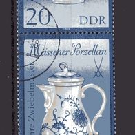 DDR 1989 Meissener Porzellan (III) S Zd 374 gestempelt