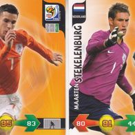 2x Panini Trading Card Fussball WM 2010 Mannschaft aus Holland