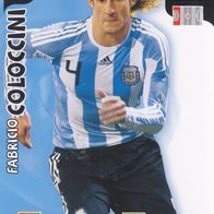 Panini Trading Card Fussball WM 2010 Fabricio Coloccini Nr.5 aus Argentinien
