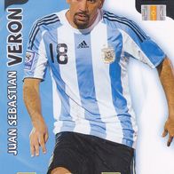 Panini Trading Card Fussball WM 2010 Juan Sebastian Veron Nr.10 aus Argentinien