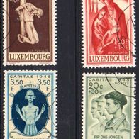 Luxemburg gestempelt Michel Nr. 395-98