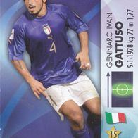 Panini Trading Card Fussball WM 2006 Gennaro Ivan Gattuso Nr.80/150 aus Italien