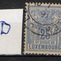 Luxemburg gestempelt Michel 52D
