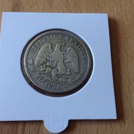 Mexiko - 50 Centavos 1870 (Silber)