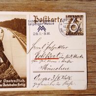 Postkarte Deutsches Reich Erster Spatenstich gest. 13.02.1937 in München