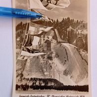 Postkarte Olympische Winterspiele Garmisch-Patenkirchen 1936 gest. gelaufen