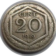 Italien 20 Centesimi 1919 ## S14