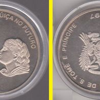 1997 Sao Tome & Principe Schweizer Blick in die Zukunft 1 Euro Probe
