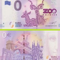 0 Euro Schein Narodna Zoo Bojnice EEAQ 2019-2 Nr 9340