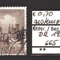 DR 1938 Deutsches Turn- und Sportfest, Breslau MiNr. 665 gestempelt