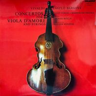 Vivaldi: Concertos for viola damore strings & continuo LP Laszlo Barsony/ Maria Frank