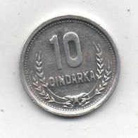 Münze Albanien 10 Qindarka 1988 Alu