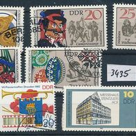 3435 - DDR Briefmarken Michel Nr.2699,2716-2718,2720,2721,2724,2725,2733 gest 1982
