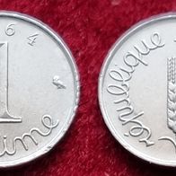 643(10) 1 Centime (Frankreich) 1964 in vz ....... * * * Berlin-coins * * *