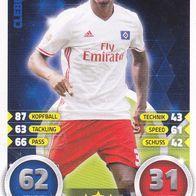 Hamburger SV Topps Trading Card 2016 Cleber Reis Nr.133