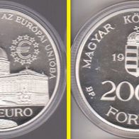 1997 Ungarn Burg von Buda Euro Probe Polierte Platte