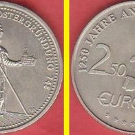 1998 BRD 1250 Jahre Ansbach 2,5 Euro Probe Stempelglanz