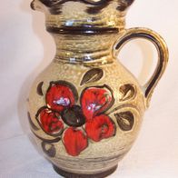 Keramik Kanne / Henkelvase - W.-Germany 1821 / 18 , 60er Jahre