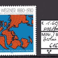 Berlin 1980 100. Geburtstag von Alfred Wegener MiNr. 616 postfrisch -1-