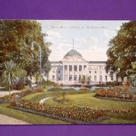 AK Wiesbaden Curhaus mit Blumengarten 1910 farbig