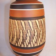 AKRU / Alfred Krupp Klinkier-Keramik Vase, Modell-Nr. 87 20, Handarbeit, 60er * **