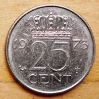 25 Cents 1973 Niederlande