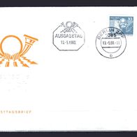 DDR 1980 Freimarke: Aufbau in der DDR, Kleinformat MiNr. 2506 v FDC gestempelt