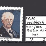 Berlin 1971 150. Geburtstag von Hermann von Helmholtz MiNr. 401 postfrisch