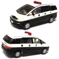 Toyota Previa / Estima ´00, Van, weiß-schwarz, Polizei, Ep5, Tomytec
