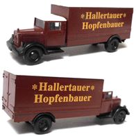 MB L2500 ´38, Koffer, braun, Hallertauer Hopfenbauer, Ep2, Wiking