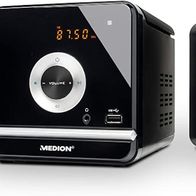 MEDION Kompaktanlage mit CD Stereoanlage MP3 USB, UKW Radio, 30 Senderspeicher