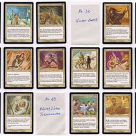 Magic-Serie "Merkadische Masken" Deutsch, 104 Uncommon-Karten, siehe Text + Bilder