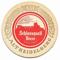Bierdeckel, Schloßquell Bier, Alt Heidelberg