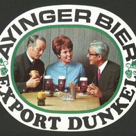 ALT ! Bieretikett "Ayinger Bier : Export Dunkel" Brauerei Aying Lkr. München Bayern