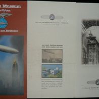 3 Broschüren zum Zeppelinmuseum