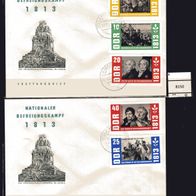 DDR 1963 150. Jahrestag der Befreiungskriege MiNr. 988 - 992 FDC Zella-Mehlis