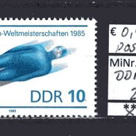 DDR 1985 Rennrodel-Weltmeisterschaften, Oberhof MiNr. 2923 postfrisch -1-