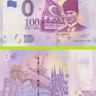 0 Euro Schein Erzurum - 23 Temmuz 1919 TUAJ 2019-1 selten Nr 6184