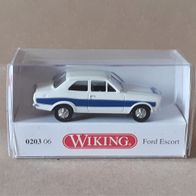 Wiking 1:87 Ford Escort 2T RS 2000 weiß-blau in OVP 0203 06 (2021)