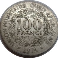 Westafrikanische Staaten 100 Francs 1974 ## Kof9
