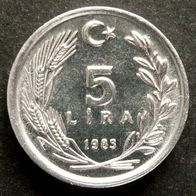 Türkei - 5 Lira - 1983