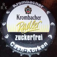 Krombacher Radler Zuckerfrei Bier Brauerei Kronkorken Cash-Korken Aktion 2022 promo