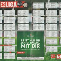 Doppel-Poster - Bundesliga Spielplan 2022/2023 --- Neuwertig